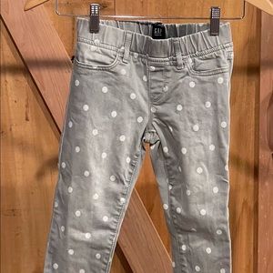 GAP girls polkadot stretch jeans size 8.